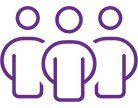 A group of people standing next to each other.