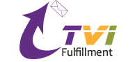 A logo for tv fulfillment, inc.