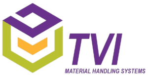 A logo of tv material handling